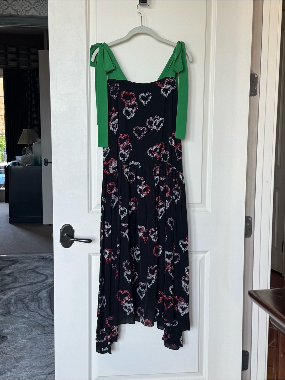 Sandro Paris midi sundress, size 34 - Heart Print -